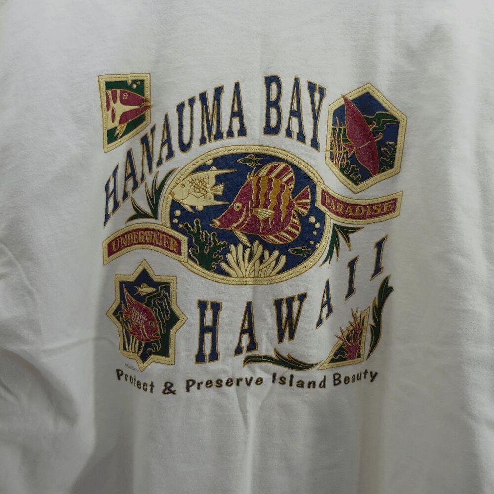 Vintage Y2K Hanauma Bay‎ Hawaii Underwater Paradise Shirt Mens Size Large EUC